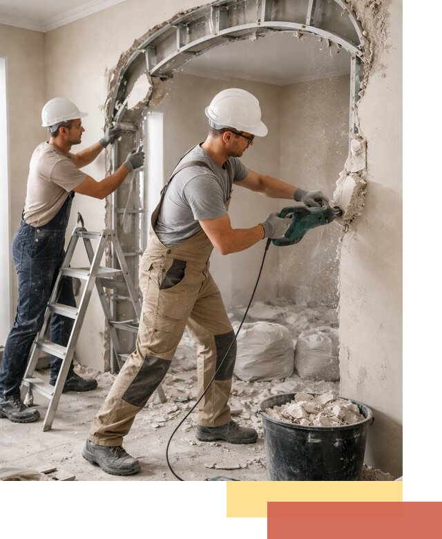 Демонтаж гипсокартонной арки в Чапаевске быстро и аккуратно