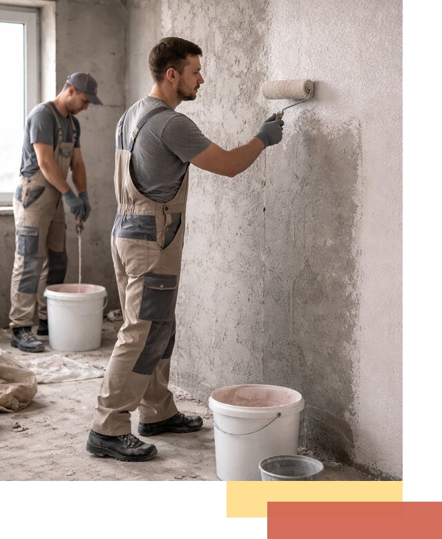 Нанесение бетоноконтакта на стены в Чапаевске для последующей отделки