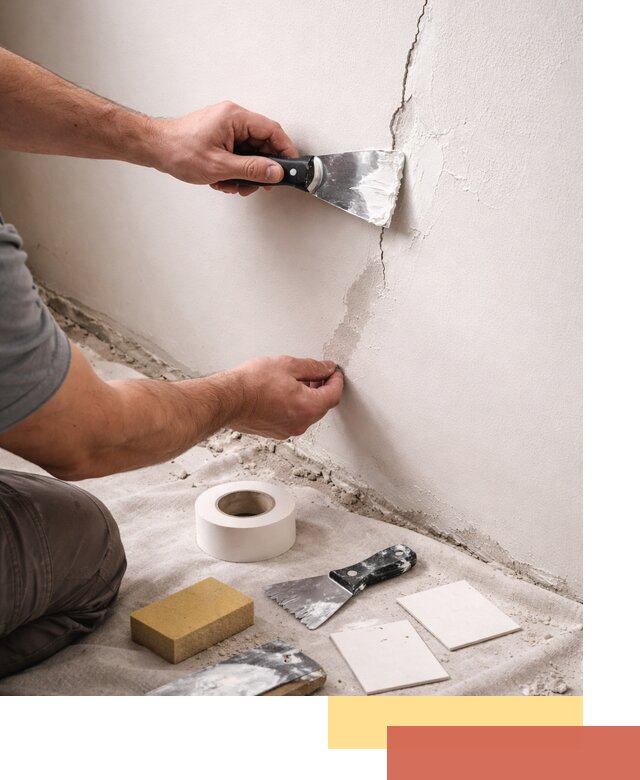 Заделка трещин и сколов в стенах и потолках в Чапаевске