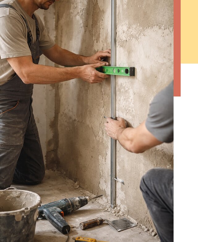 Установка штукатурных маяков в Чапаевске от 7151 руб. — быстро и недорого | ОТДЕЛОЧНИК-Чпв