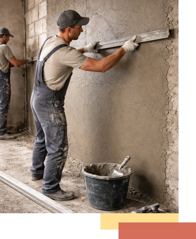 Штукатурка стен цементно-песчаная в Чапаевске профессионально