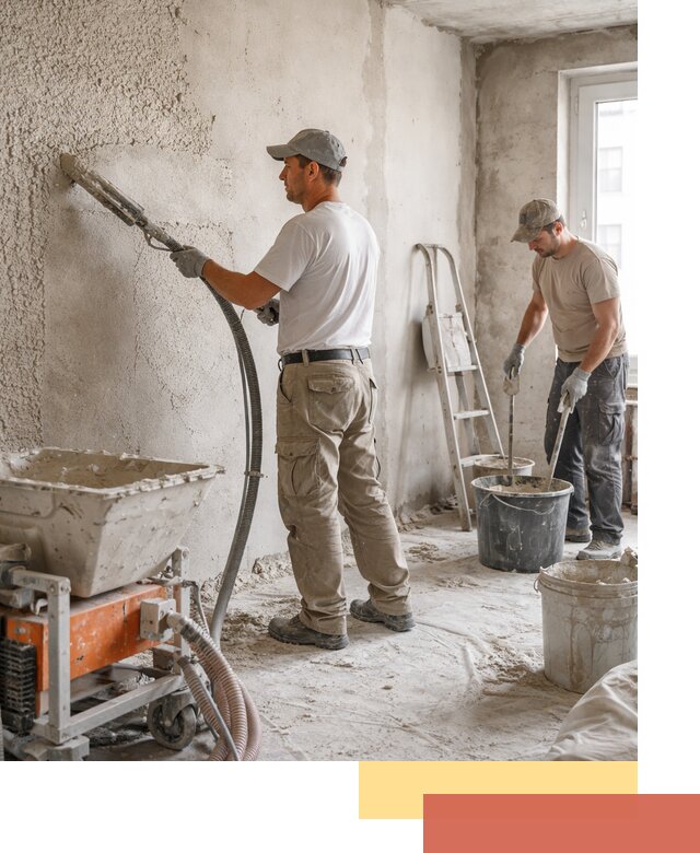 Машинная штукатурка стен в Чапаевске — быстро и качественно