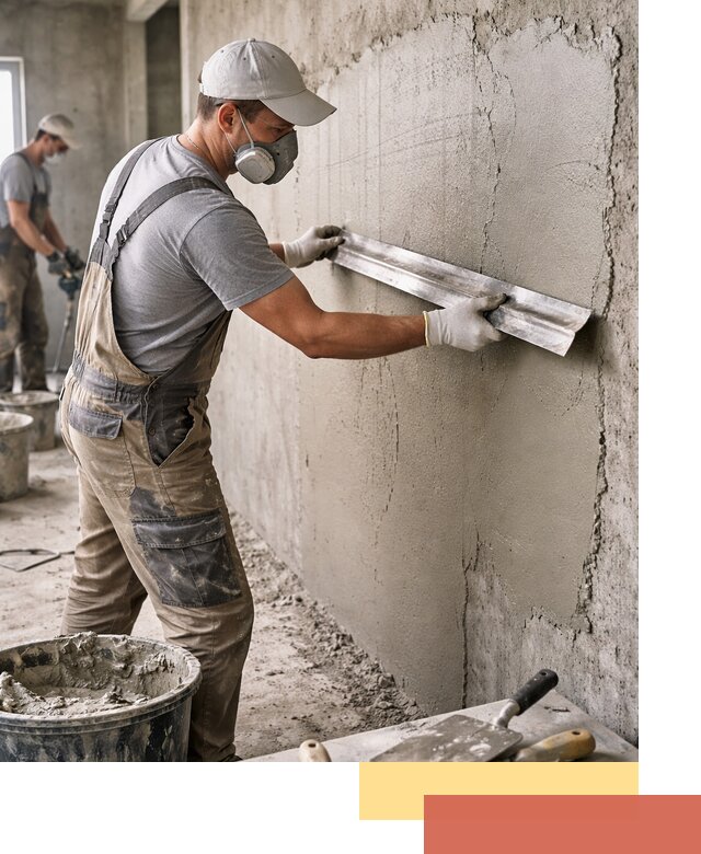 Штукатурка бетонных стен в Чапаевске качественно и долговечно