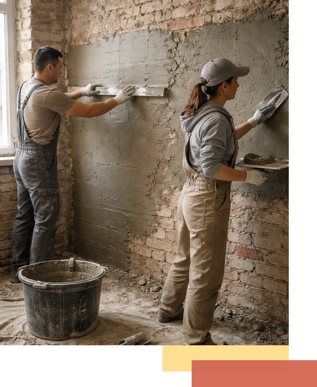 Штукатурка кирпичных стен в Чапаевске — качественно и надежно