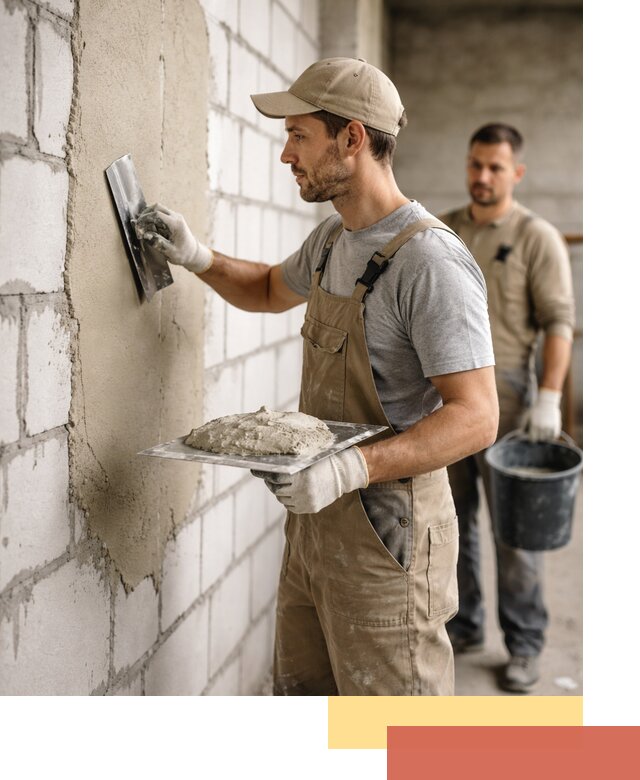 Штукатурка стен из газобетона в Чапаевске под ключ