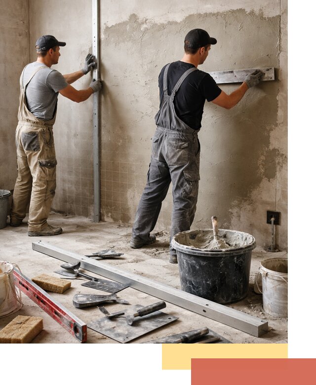 Профессиональная штукатурка стен под плитку в Чапаевске