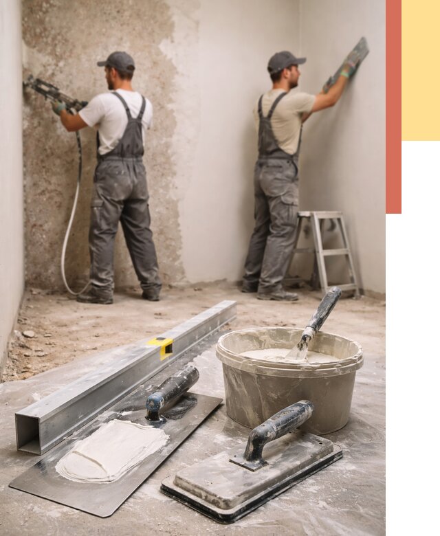 Штукатурка стен под обои в Чапаевске от 4597 руб./м2 — выравнивание под обои | ОТДЕЛОЧНИК-Чпв