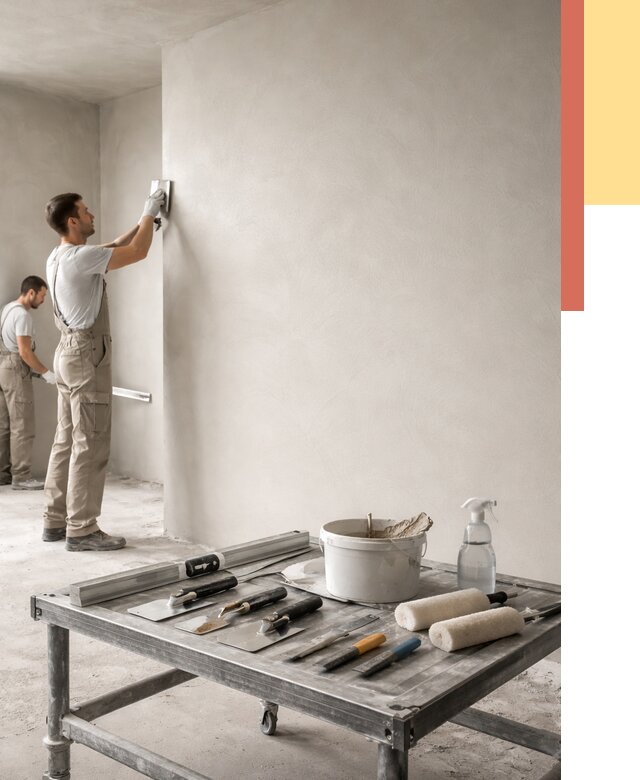 Штукатурка стен под покраску в Чапаевске от 4597 руб./м² — качественно и недорого | ОТДЕЛОЧНИК-Чпв