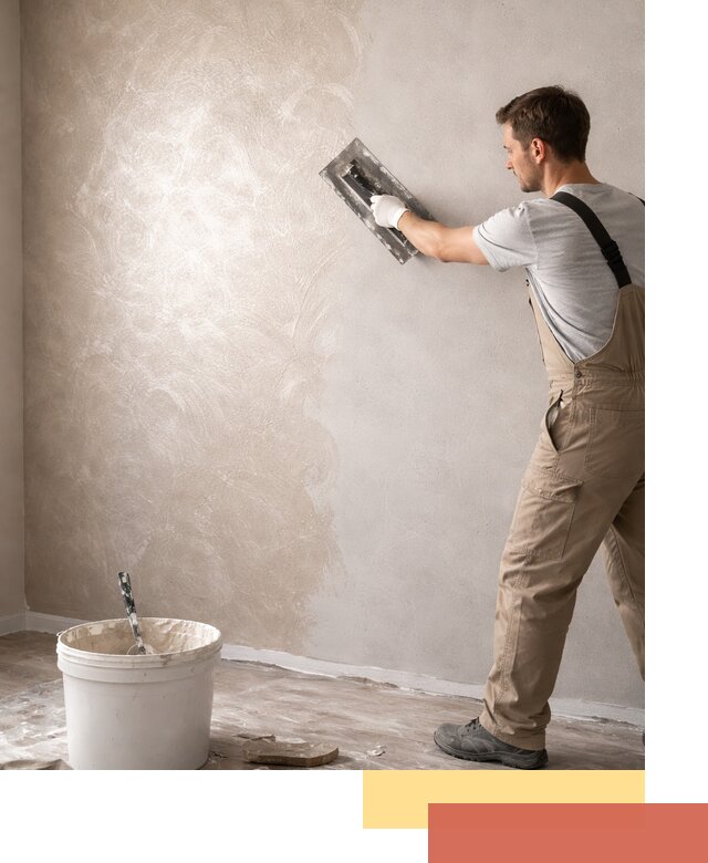 Декоративная штукатурка «Мокрый шелк» под ключ в Чапаевске