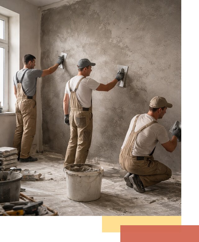 Декоративная штукатурка под бетон в Чапаевске для стен и потолков