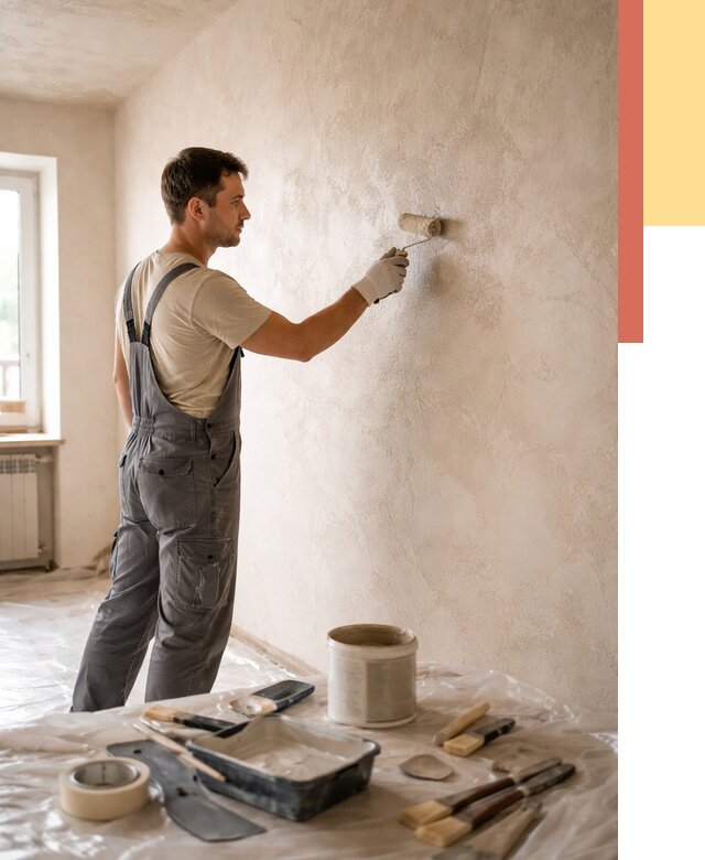 Нанесение лессирующей краски по декоративке в Чапаевске от 1788 руб. | ОТДЕЛОЧНИК-Чпв