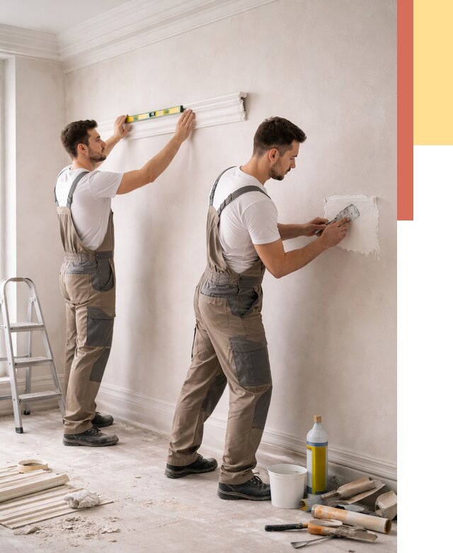 Монтаж лепнины на стены в Чапаевске от 4597 руб. — недорого, быстро | ОТДЕЛОЧНИК-Чпв