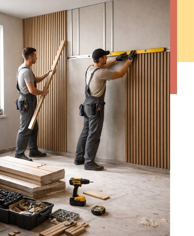 Монтаж реечных панелей на стены в Чапаевске от 1226 руб. — быстро и недорого | ОТДЕЛОЧНИК-Чпв