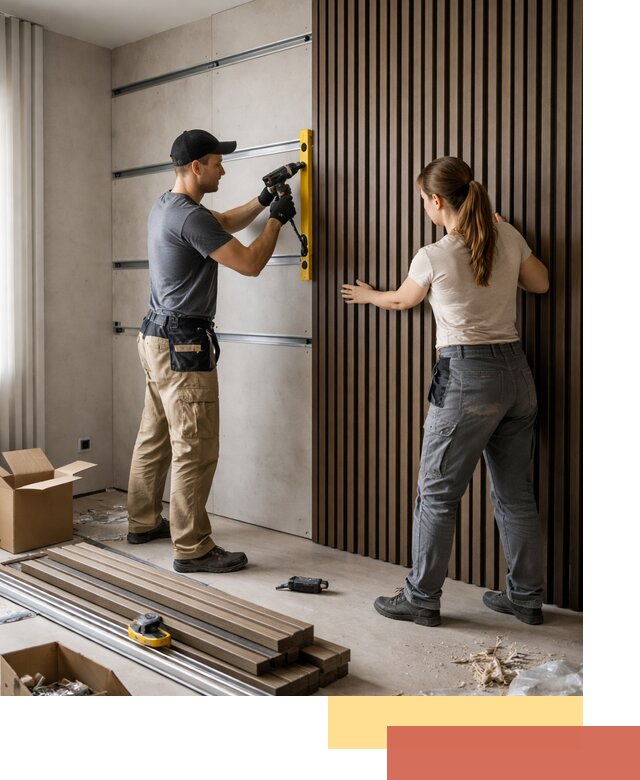 Монтаж реечных панелей на стены в Чапаевске