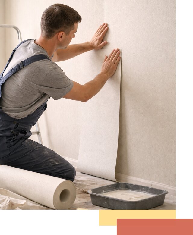 Поклейка флизелиновых обоев в Чапаевске качественно и быстро