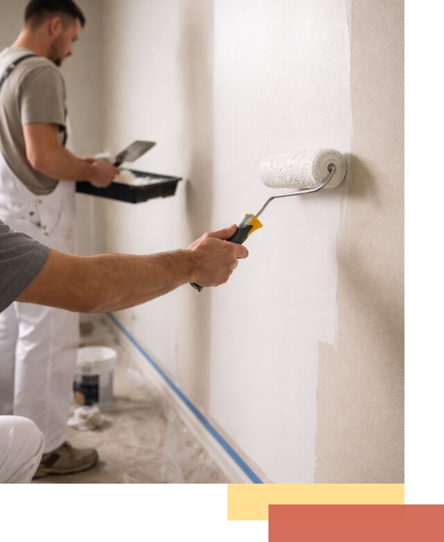 Покраска стен акриловой краской профессионально в Чапаевске