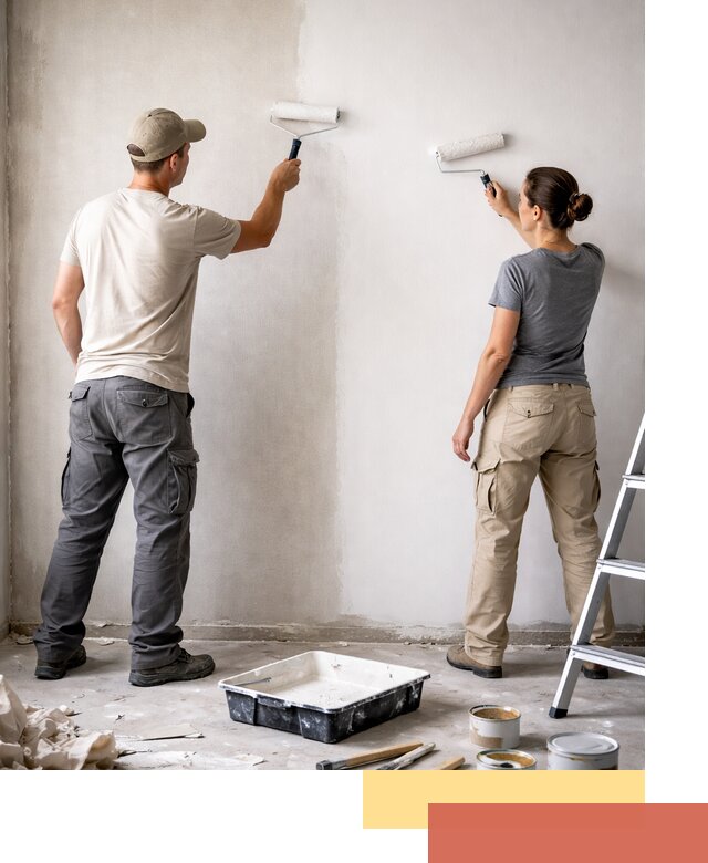 Окраска стен по стеклохолсту в Чапаевске качественно и долговечно