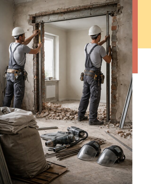 Расширение дверного проема в Чапаевске от 12769 руб. под ключ | ОТДЕЛОЧНИК-Чпв