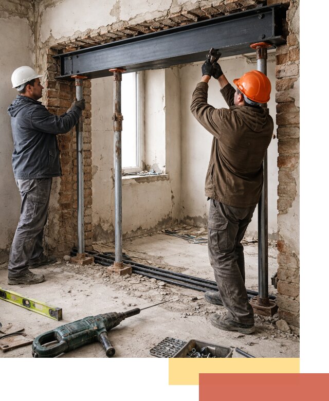 Усиление проема в стене в Чапаевске для расширения и безопасности