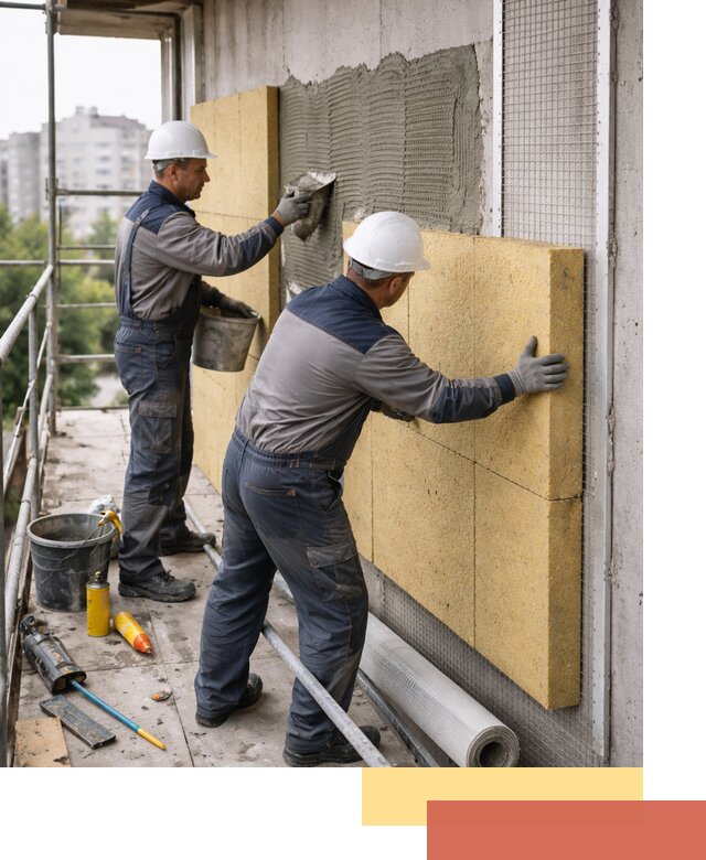Утепление стен зданий и домов в Чапаевске качественно и надежно