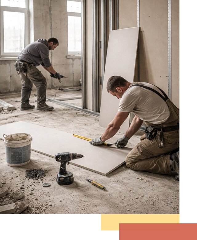 Кладка перегородок из ПГП под ключ в Чапаевске