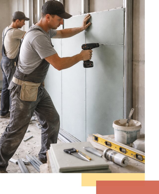 Кладка влагостойких перегородок ПГП в Чапаевске