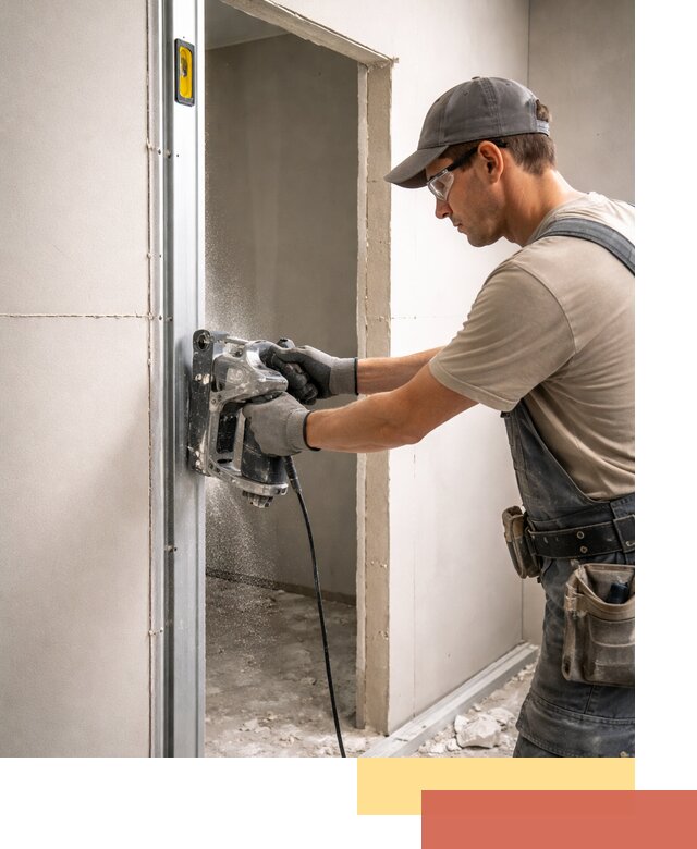 Устройство дверного проема в перегородке в Чапаевске