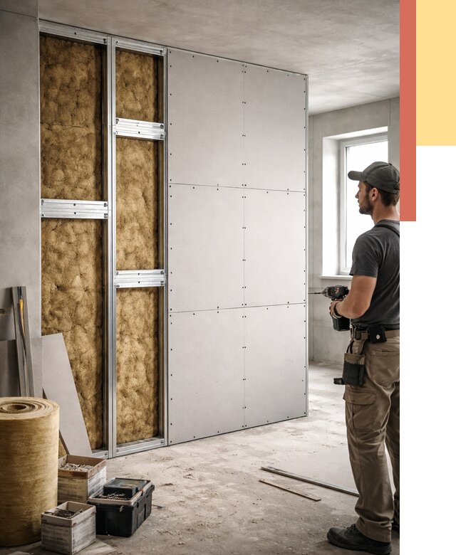 Усиленная перегородка под навеску в Чапаевске от 13075 руб. — монтаж под ключ | ОТДЕЛОЧНИК-Чпв