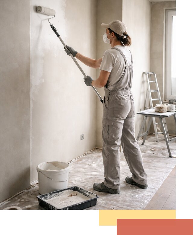 Покраска перегородок из гипсокартона в Чапаевске качественно и недорого