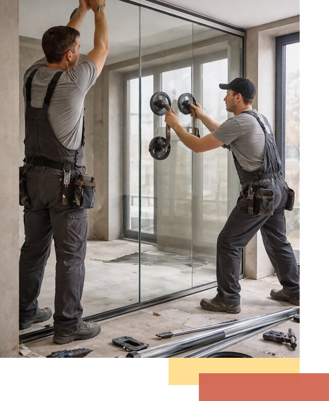 Цельностеклянные перегородки под ключ в Чапаевске