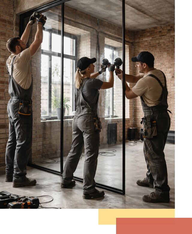 Стеклянные перегородки лофт — изготовление и монтаж в Чапаевске