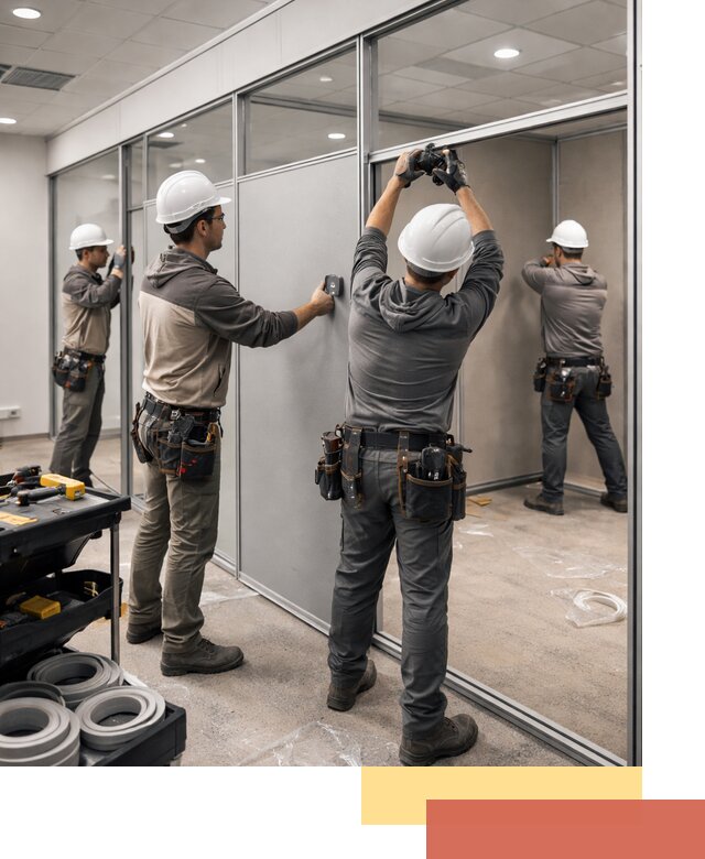 Мобильные офисные перегородки под ключ в Чапаевске