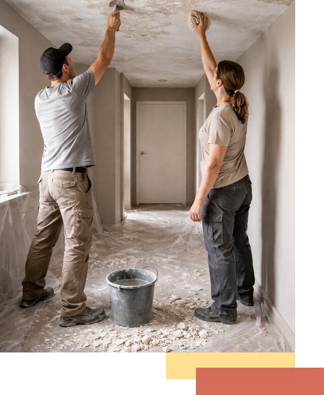 Удаление побелки с потолка в Чапаевске — быстро и аккуратно