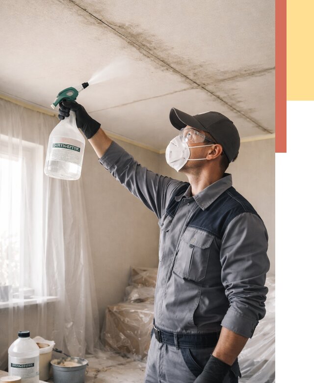 Антисептическая обработка потолка в Чапаевске от 2554 руб. | ОТДЕЛОЧНИК-Чпв