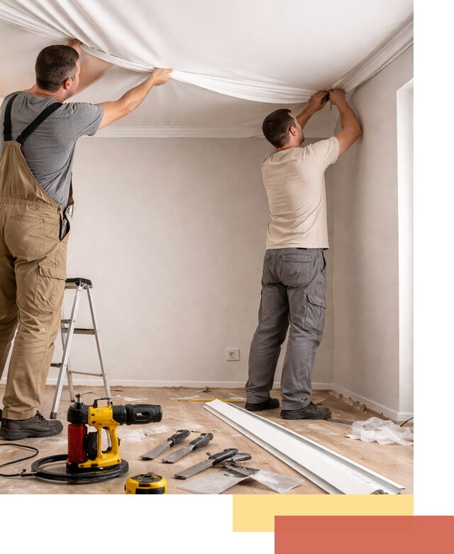 Монтаж ПВХ натяжного потолка в Чапаевске качественно и быстро