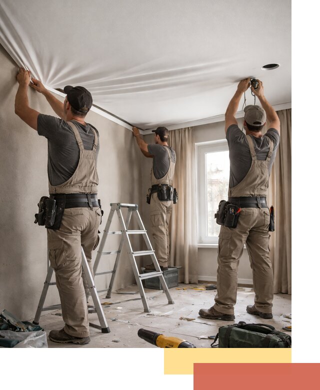 Монтаж матового натяжного потолка в Чапаевске качественно и быстро