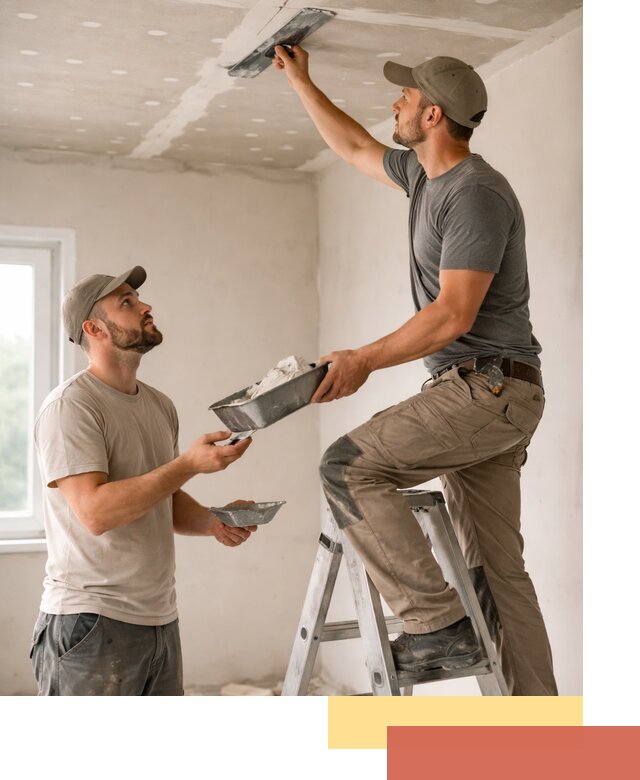 Шпаклевка потолка из гипсокартона в Чапаевске качественно и быстро