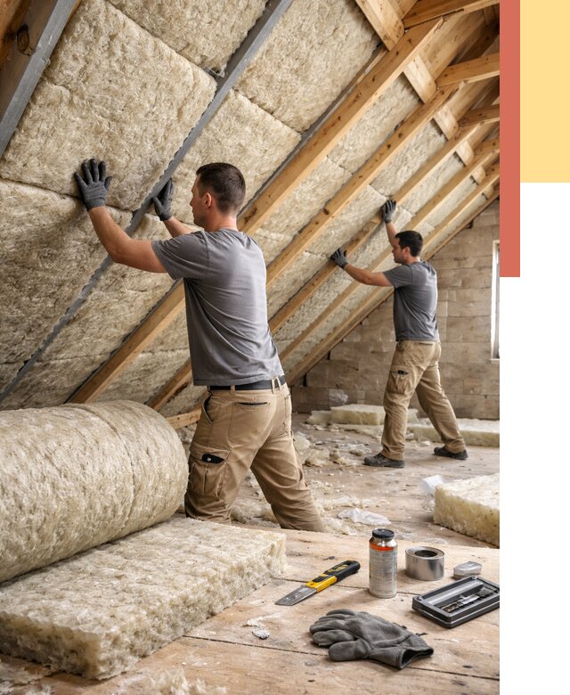 Утепление потолка минватой в Чапаевске от 1481 руб. — быстро и недорого | ОТДЕЛОЧНИК-Чпв