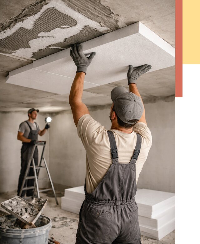 Утепление потолка пенопластом в Чапаевске от 4597 руб/м2 — недорого и быстро | ОТДЕЛОЧНИК-Чпв